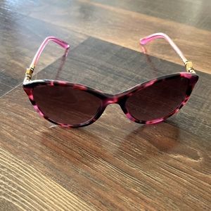 Versace oval black and pink sunglasses